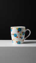 Gallery Blue Dots Ceramic Cup